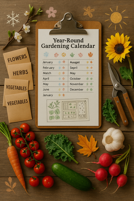 Year-Round Gardening Calendar: Monthly Tasks & Tips