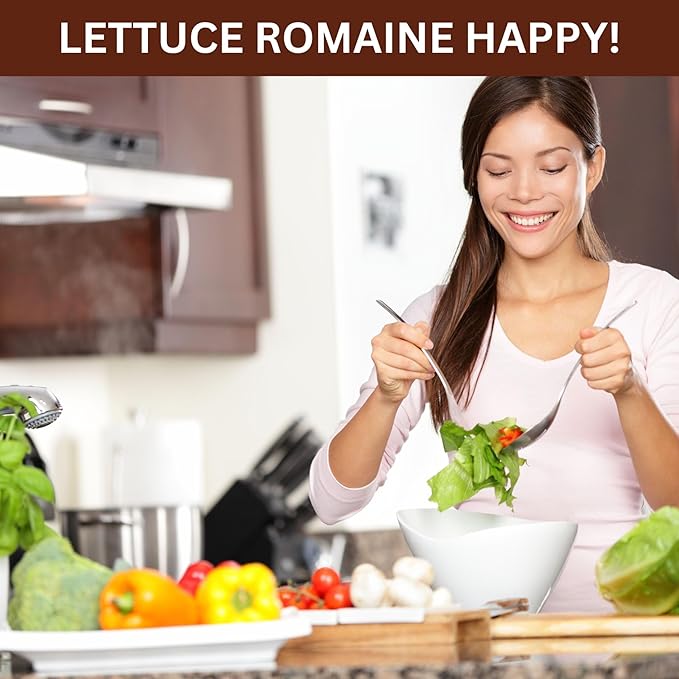 Salad Garden Kit with Grow Rings, Greenhouse Germination Domes, Seeds, Markers, Instructions – Gardening Gift for Mom, Teachers, Women, and Men – Made in USA