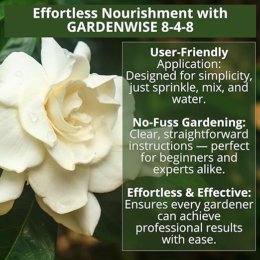 8-4-8 Acidic Fertilizer for Azaleas, Camellias (Camelia), Hydrangeas, Blueberries, Gardenias, Magnolia Trees, Evergreens, and Rhododendrons - Ideal Iron-Rich Plant Food (4 QUARTS)