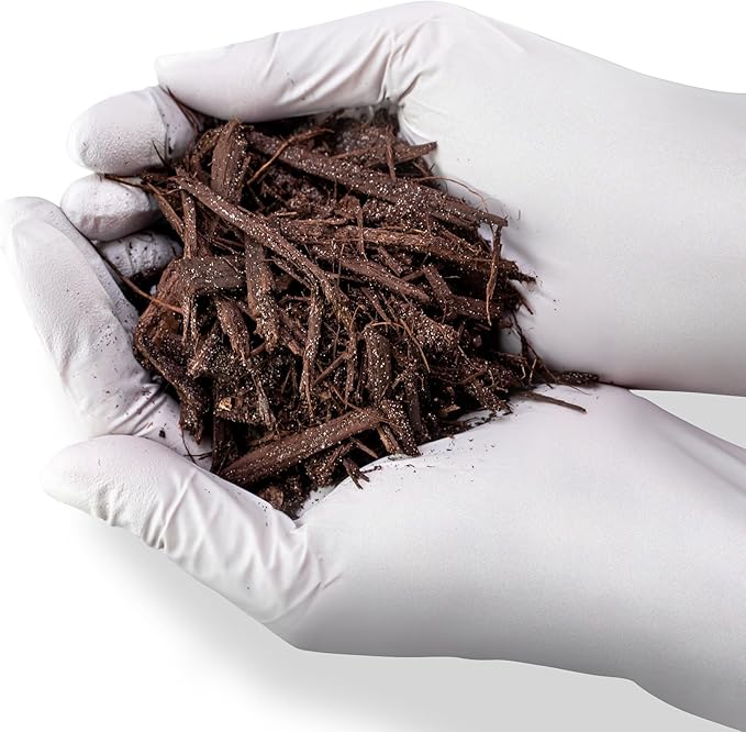 Brown Mulch - Retain Moisture and Suppress Weeds for a Thriving Landscape - 10 QUARTS