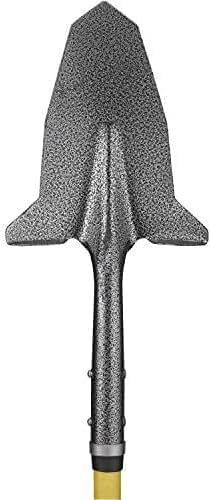 Gardening Shovel with Steel-Reinforced Fiberglass Handle, Cushioned D-Grip and Sharp, Hardened-Steel Blade, Award Winning Spade, Model SHFD3 Yellow