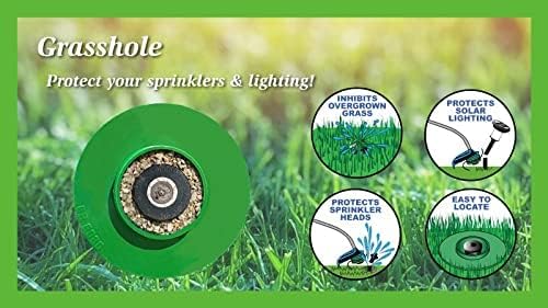 GRASSHOLE - Sprinkler Head Protection (10 Pieces) Lawn Sprinkler Guard, Plastic Donuts for Sprinkler Heads