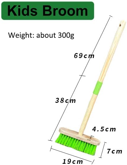 Mini Garden Tools- Kids Gardening & Lawn Care Hand Tools/Small Patio, Lawn & Garden Tools Set (Broom)