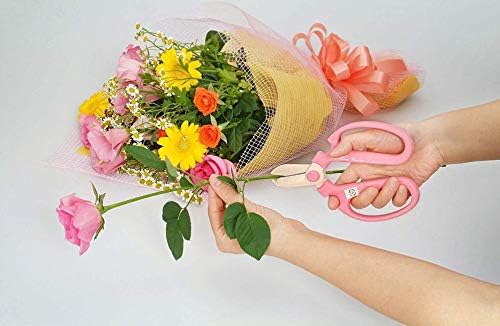 SAKAGEN HAND CREATION Flower Shears Type F-180 Scissors (Red)