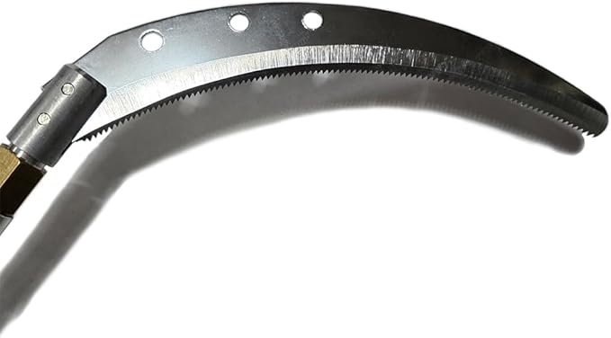 Korean high-Strength Stainless Steel Functional Saw Blade Sickle/Scythe. Multipurpose Gardening Weeding Grass Sickle/Scythe. Blade Replacement Type. Model Code : CH4