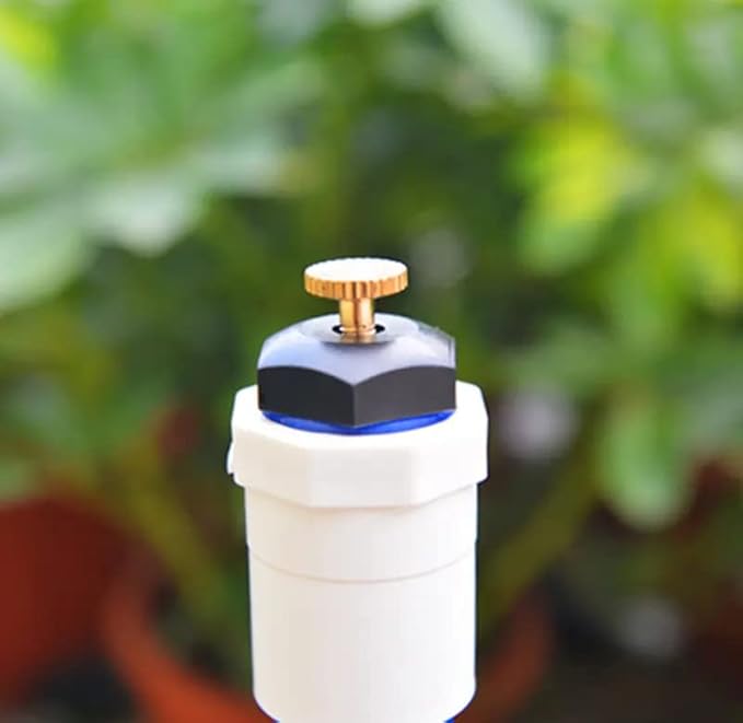 10pcs Atomizing Sprinkler Nozzle,1/2 inch Garden Misting Emitters Adjustable 360 Degree Agricultural Lawn Watering Universal Nozzle Irrigation Micro Spray Heads