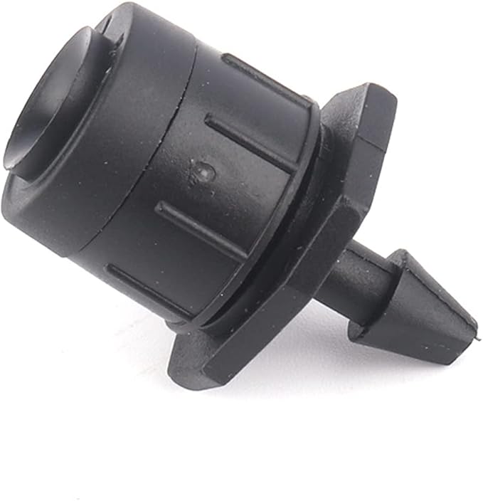 Lxcom Lighting 50 Pcs Irrigation Drippers Adjustable Drip Emitters Micro Spray 360 Degree Full Circle Pattern Water Flow Irrigation Drippers Sprinkler Drip Watering System Parts Drip Irrigation(Black)