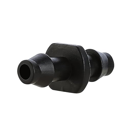 Universal 1/4" Barbed Coupling Fittings 100 -Pack, Fit of 1/4" Drip Tubing, Drip Irrigation Accessories Barbed Couplers,Black