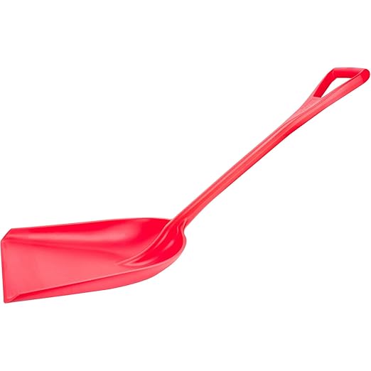 SPARTA 41077EC05 Plastic Sanitary Shovel, Food Safe Plastic Shovel For Commerical Kitchens, 14 Inches, Red