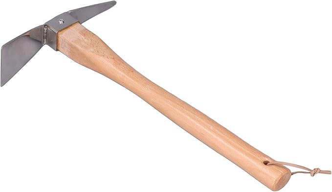 Hoe Garden Tool, Simple Practical Small Volume Light Weight Pick Axe for Pot Culture for Courtyard for Gardening