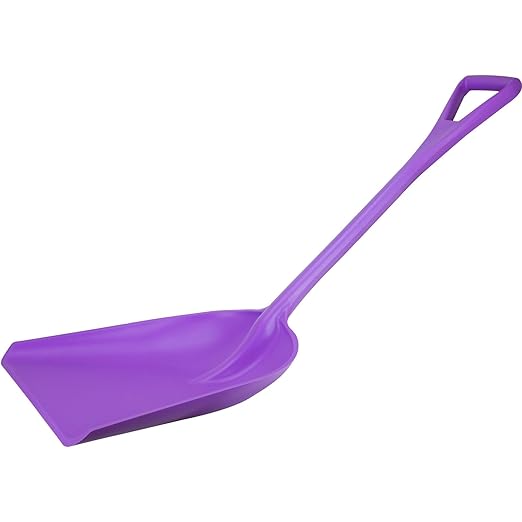 SPARTA 41077EC68 Plastic Sanitary Shovel, Food Safe Plastic Shovel For Commerical Kitchens, 14 Inches, Purple, (Pack of 3)