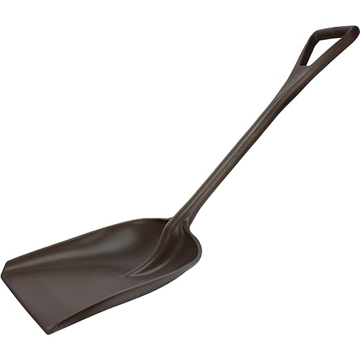 SPARTA 41076EC01 Plastic Sanitary Shovel, Food Safe Plastic Shovel For Commerical Kitchens, 11 Inches, Brown, (Pack of 3)