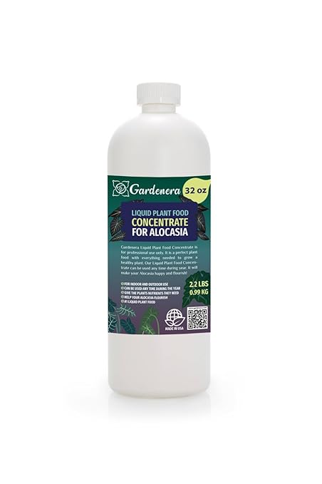 Plant Growth Superfood for ALOCASIA with 18 Essential Vitamins & Minerals - Organic Plant Food Fertilizer - Micro-Fungi and Bio-Organisms for ALOCASIA Plant Care & Growth Enhancement - 32oz