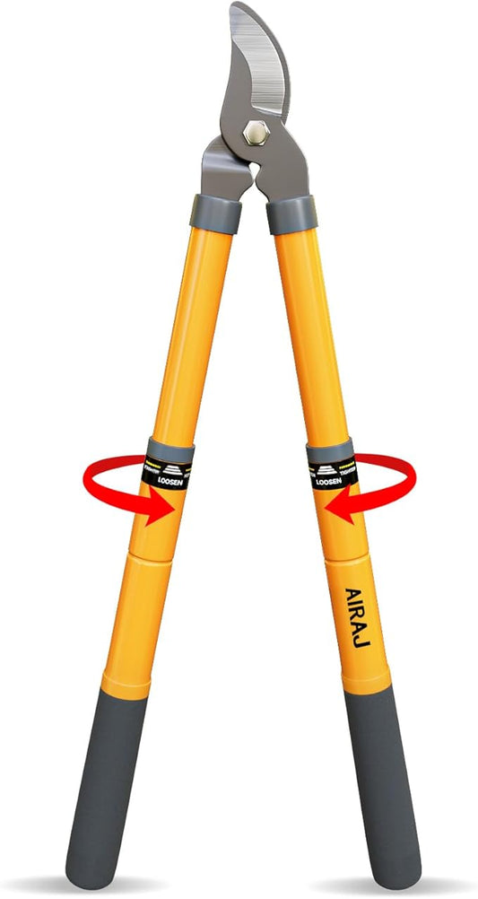 AIRAJ 16-24'' Extendable Loppers for Tree Trimming | Branch Cutter with 1.5“ Cutting Capacity | Loppers for Gardening | Tree Trimmers Long Handle Pruner | Tree Pruner | Branch Trimmer