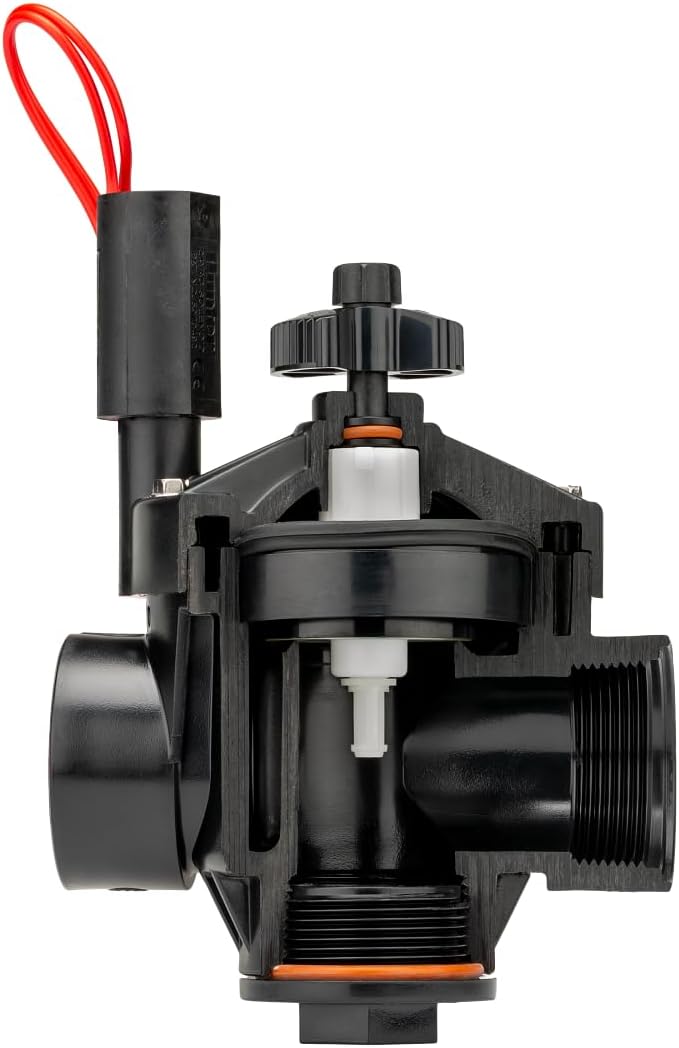 PGV Irrigation Valve, 1½" plastic combination globe/angle valve with flow control, female thread inlet and outlet