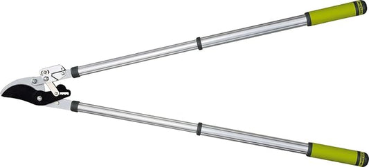 Ratcheting Extendable Bypass Lopper for Gardening - Heavy Duty Ratchet Lopper 39½" Extendable Long Handle – Chops Through 1-3/4” thick Branches – Ideal for All Gardening Enthusiasts - L8230