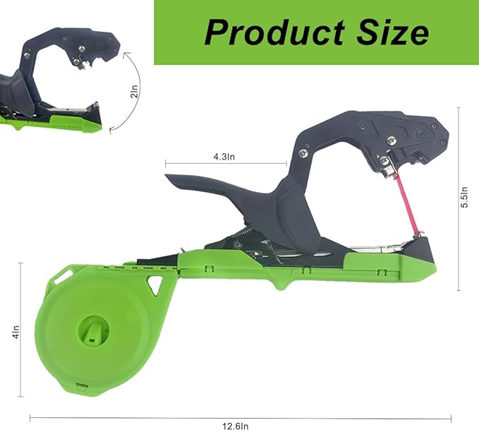 Upgraded Plant Tying Machine,Plant Vine Tying Tool Kit with 20000pcs Staples 17 Roll Tape, with SK5 Blade Replacement for Gardener,Farmer,Grapes,Tomatoes,Vegetables