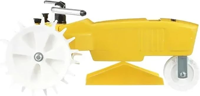 Nelson Rain Train Traveling Sprinkler for Yard, Heavy Duty Rotating Lawn Sprinkler with Large Area Coverage, Yellow