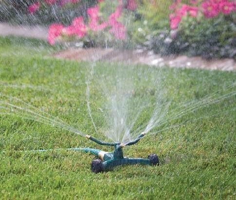 3-Arm Metal Sprinkler with Wheel Base (2-Pack 3-Arm Metal Sprinkler)