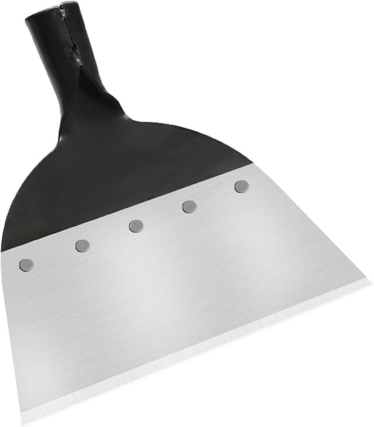Garden Shovel Snow Shovel Multi-Functional Steel Flat Shovel Garden Spade Cleaning Scraper Garden Tool Ice Scraper Ice Chopper 9in/23cm