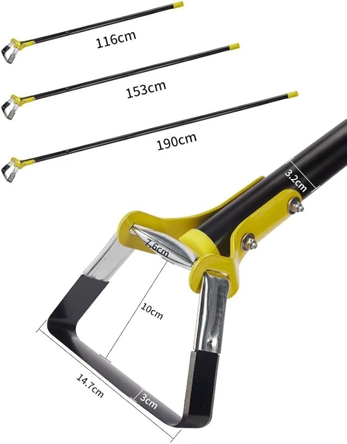 Hoe Garden Tool, Scuffle Garden Hoe with Long Handle, Adjustable Hula Hoe for Easy Weeding (45 Inch)