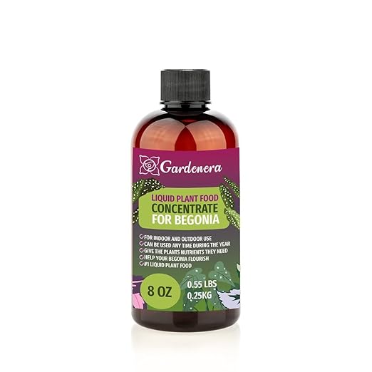 Plant Growth Superfood for Begonia with 18 Essential Vitamins & Minerals - Organic Plant Food Fertilizer - Micro-Fungi and Bio-Organisms for Begonia Plant Care & Growth Enhancement - 8oz