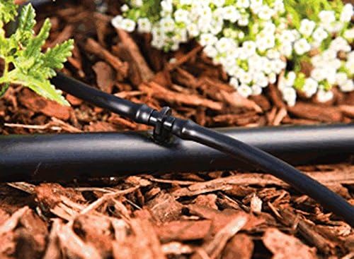 USA MADE - (100-Pack) Universal Drip Irrigation Barb Connector Tee - 1/4 inch Tubing Line Connector Insert for Hydroponics - Rain, Garden Watering