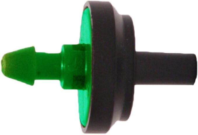 Raindrip PC8050B 2 GPH Pressure Compensating Drippers, Drip Irrigation Emitters for Drip Irrigation Gardening System, Maintains Constant Water Flow, 50-Pack, Green