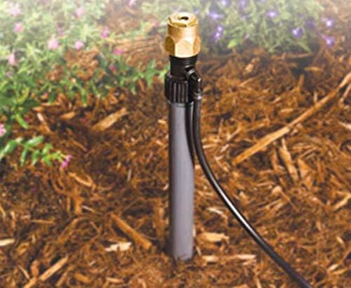 One Stop Outdoor Drip Irrigation Riser Adapter Drip and Sprinkler Watering, 1/2" Female Pipe Thread x 1/2" Male Pipe Thread x 1/4" Barbed End (25)