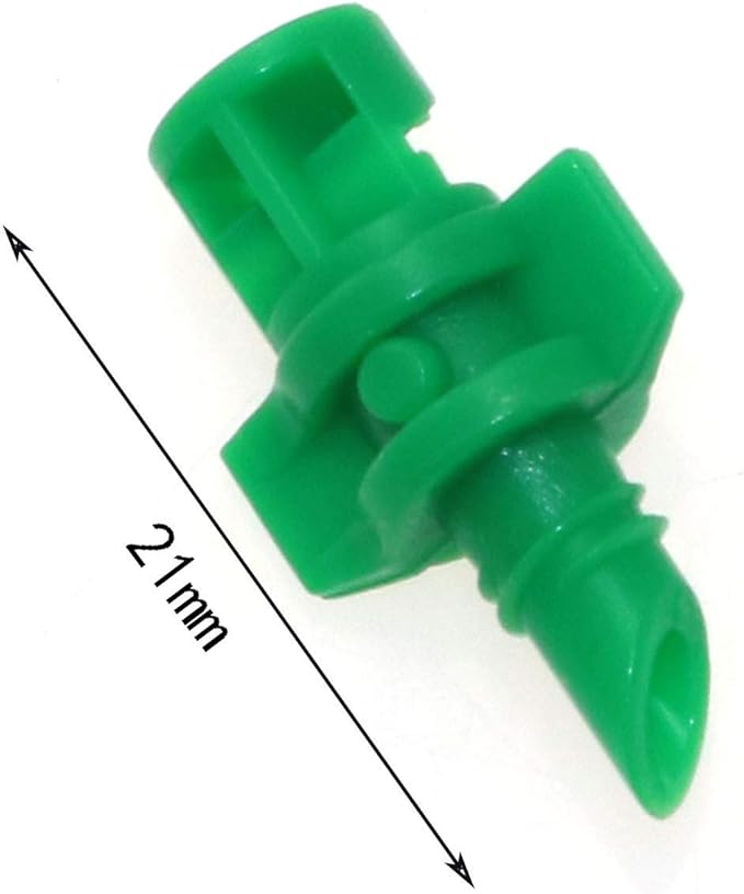 Maxmoral 60pcs Water Spray Misting Sprinkler Nozzle 90/180/360 Degree Micro Garden Water Spray Misting Nozzle Sprinkler Sprayer Lawn Irrigation Kit