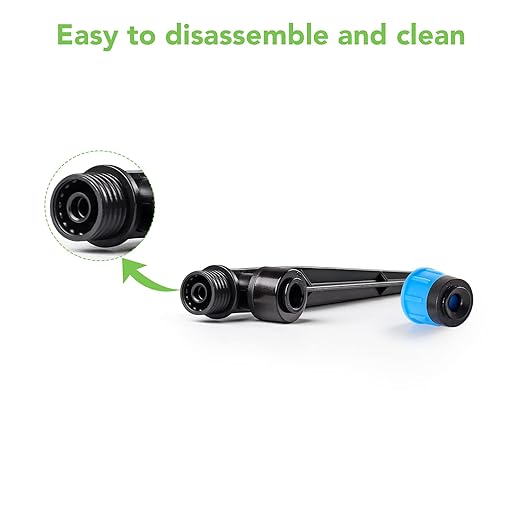 60PCS Easy-Connect Drip Irrigation Emitters Fan Shape for 1/4 inch Irrigation Tubing, Adjustable Water Flow Drip Emitters with Stake