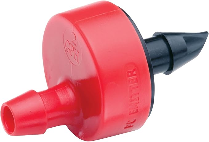 Rain Bird SW05-10PS Drip Irrigation Spot Watering Dripper/Emitter, 0.5 (1/2) Gallon Per Hour, 10-Pack & SW20-30PS Drip Irrigation Spot Watering Dripper/Emitter, 2 Gallon Per Hour, 30-Pack