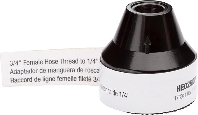 Rain Bird HE025DPS Drip Irrigation Faucet Adapter, 3/4" Female Hose Thread x 1/4" Drip Tubing (Pack of 2)