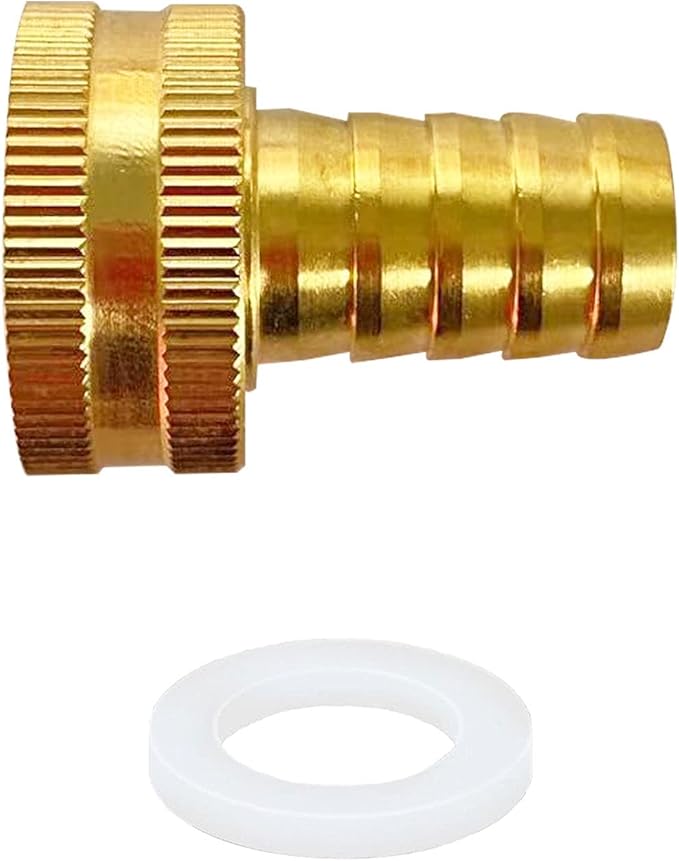 Garden Hose Adapter 1/2" Drip Irrigation Tubing to Faucet - Reusable Connector Fittings for Most Rain Bird, Orbit, Dig, Toro 1/2 Tubing x 3/4" GHT Garden Extension Repair Fitting