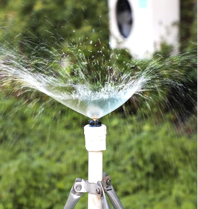 20pcs Atomizing Sprinkler Nozzle,1/2 inch Garden Misting Emitters Adjustable 360 Degree Agricultural Lawn Watering Universal Nozzle Irrigation Micro Spray Heads