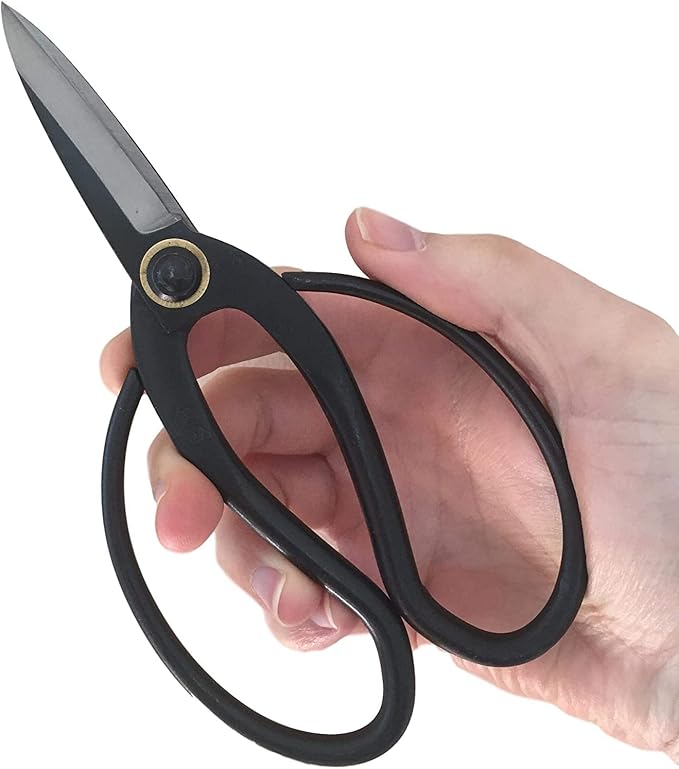 GARDEN GURU Bonsai Scissors - Traditional Butterfly Bonsai Pruner Shear for Precise Trimming Pruning and Deadheading of Flowers Plants, Japanese Bonsai Garden Tools (180mm 2 Pack)