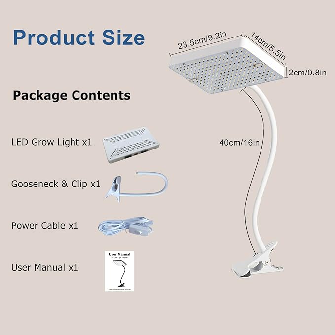 Plant Light LED ZQL and ABS (Clip 25 Watt)