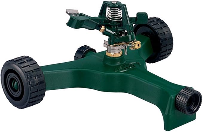 Orbit Brass Impact Sprinkler on Wheeled Base (Zinc Impact Sprinkler)