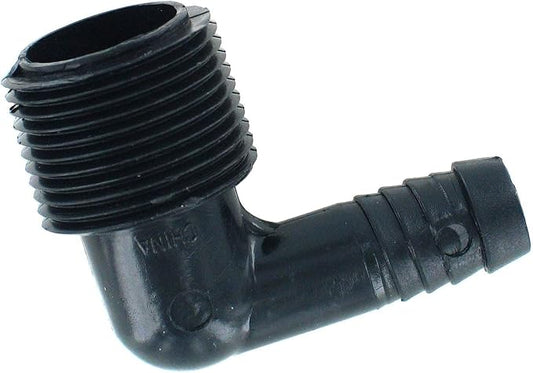 Orbit 3 Pack 3/4 Inch x 1/2 Inch Barb Elbow Funny Pipe Fitting Adapter