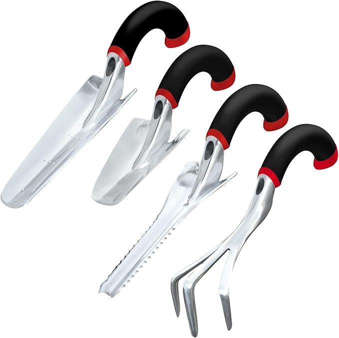 Radius Garden 30402 Ergonomic Garden Hand Tool Set, Green