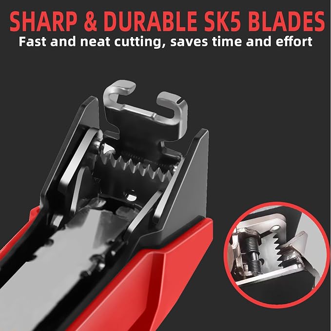 Suca Plant Tying Machine, Lightweight Plant Tying Tape Tool to Tie Up Vine Quickly, Plant Tie Tapener Gun with Tapes and Staples, Red