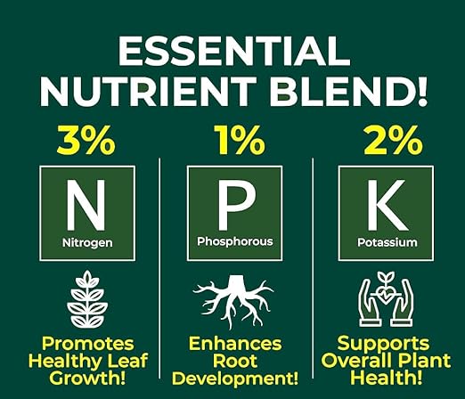 Premium Liquid Snake Plant Fertilizer - 3-1-2 Concentrate for Indoor Plants and Flowers by Gardenera | Organic Plant Food for Snake Plants - 32oz