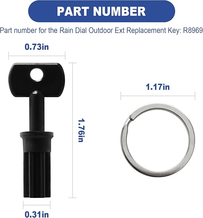 R8969 Rain Dial Outdoor Ext Replacement Key,Rain Dial External Controller Key for Irritrol Controller Sprinkler Irrigation Boxes RD600 RD900 RD1200.Outdoor Replacement Keys(2 pcs)