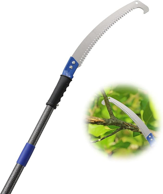 Pole Saws for Tree Trimming, 7.5 FT Long Extension Pruning Saw, Lightweight Stainless Steel Extension High Pole Pruning Pole Saw with Blade for Trimmer Yard Garden and Patios Trees Branches