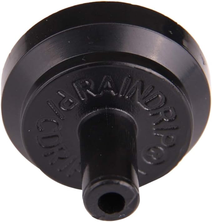 Raindrip PC4050B 1 GPH Pressure Compensating Drippers, Drip Irrigation Emitters for Drip Irrigation Gardening System, Maintains Constant Water Flow, 50-Pack, Black