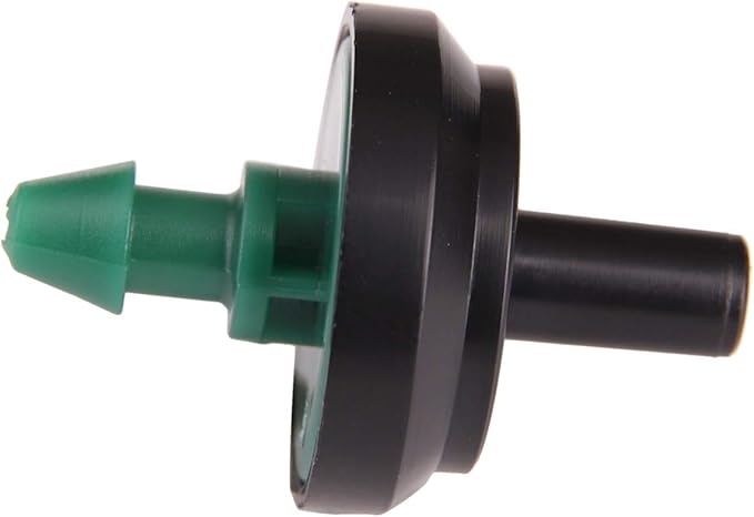 Raindrip PC8050B 2 GPH Pressure Compensating Drippers, Drip Irrigation Emitters for Drip Irrigation Gardening System, Maintains Constant Water Flow, 50-Pack, Green