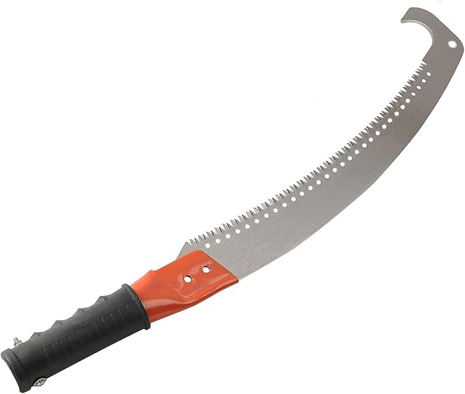 HOSKO 7.5FT Pole Saw for Tree Trimming, Long Extension Pruning Saw, Blade Tree Trimmer Pole, Manual Pole Cutter for, Yard Garden and Patios Trees Branches Cutting