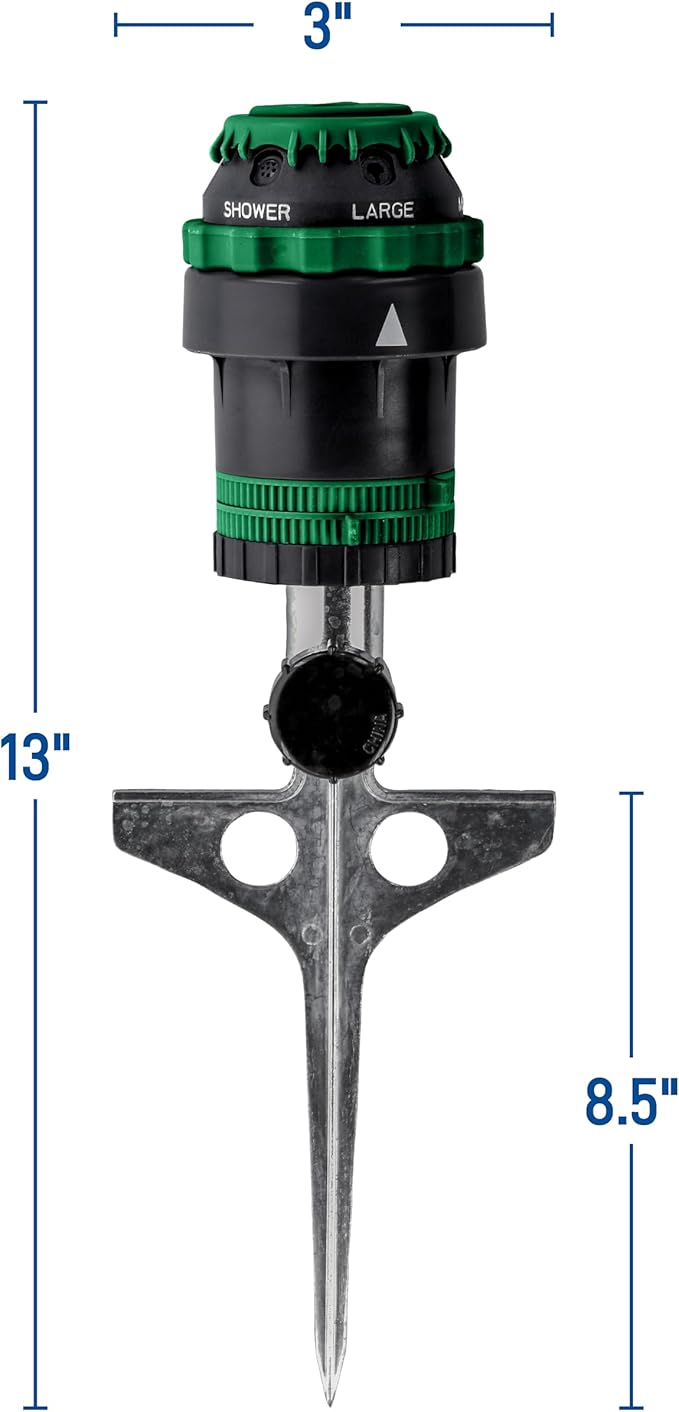 Orbit 58573N H2O-6 Gear Drive Sprinkler (Sprinkler on Spike)