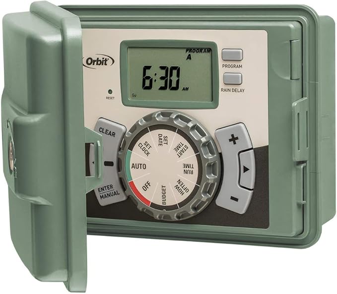 Orbit 57899 9-Station Outdoor Swing Panel Sprinkler System Timer,Black