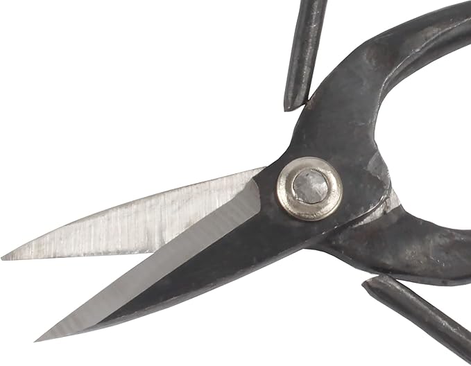 BambooMN Bonsai Basics Set - 7.2" Trimming Shears & 7" Heavy Duty Butterfly Shear - 10 Sets